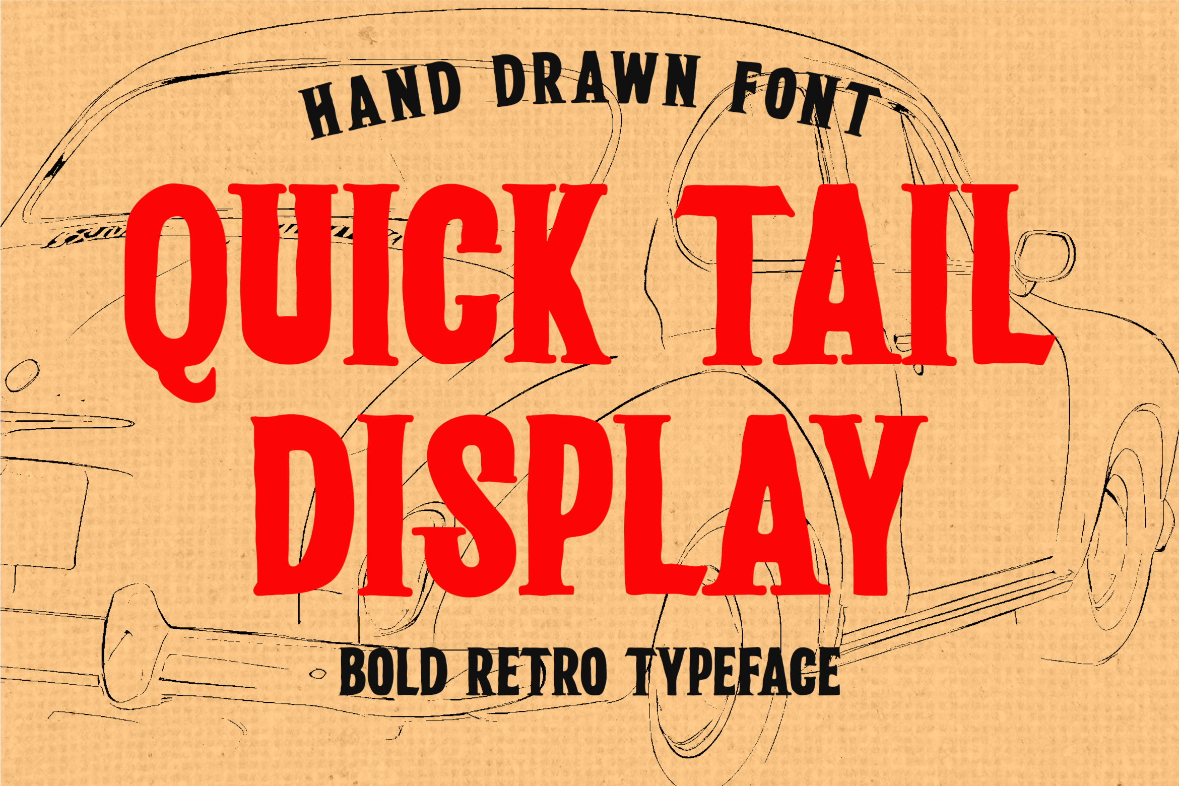 QuickTailDisplay - Bold Retro Typeface