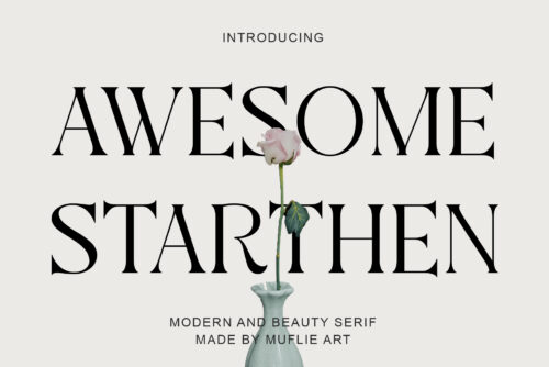 Awesome Starthen - Modern & Beauty Serif Font