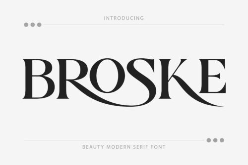 Broske - Beauty Modern Serif Font