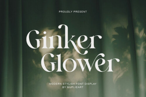 Ginker Glower - Modern Stylish Display Font