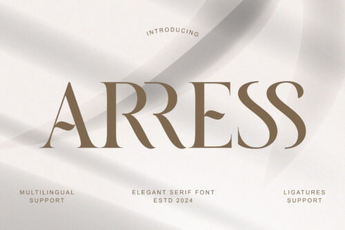 Arres - Elegant Serif Font For Branding & Logo