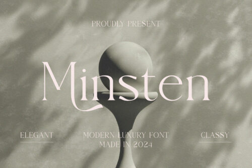 Minsten - Modern Luxury Serif Font