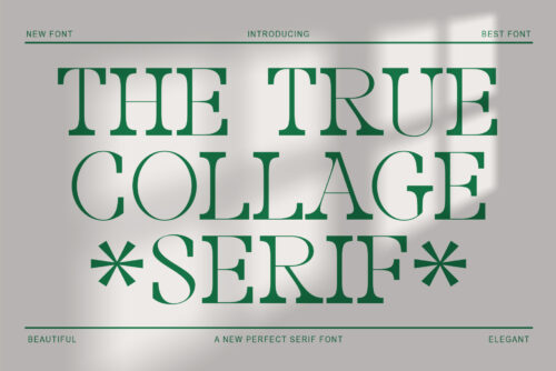 TheTrueCollage - Serif Font