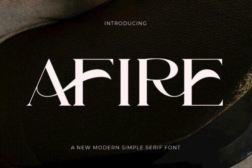 Afire - Modern Simple Serif Font