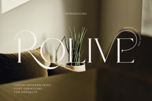 Rolive - Luxury Modern Serif Font