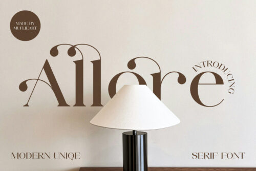 Allore - Modern Unique Serif Font