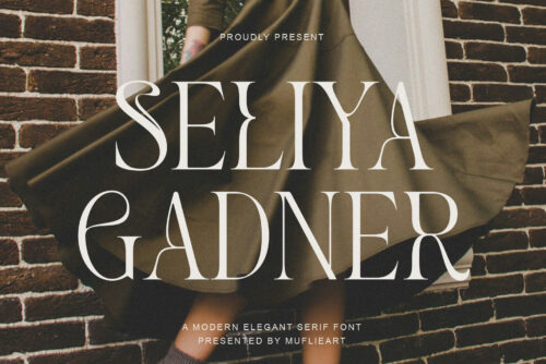 Seliya Gadner - Modern & Elegant Serif Font