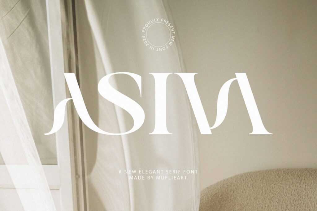 elegant and modern serif font