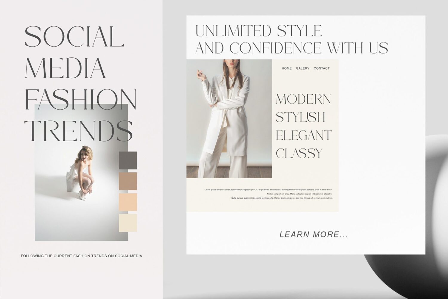 modern elegant serif font