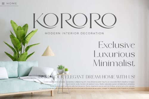 modern elegant serif font