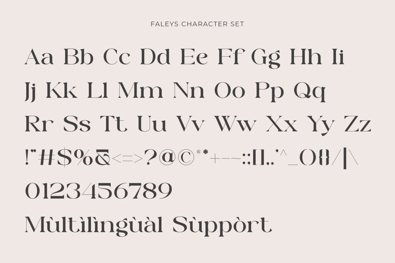 modern serif font