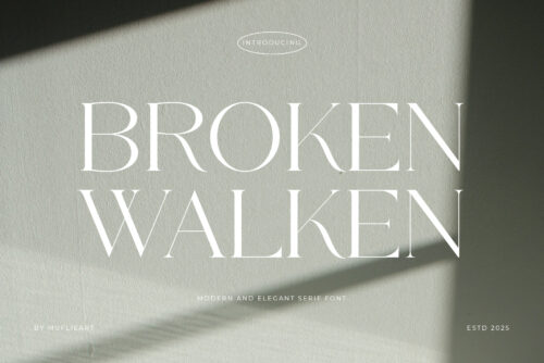 Broken Walken - Modern & Elegant Serif Font