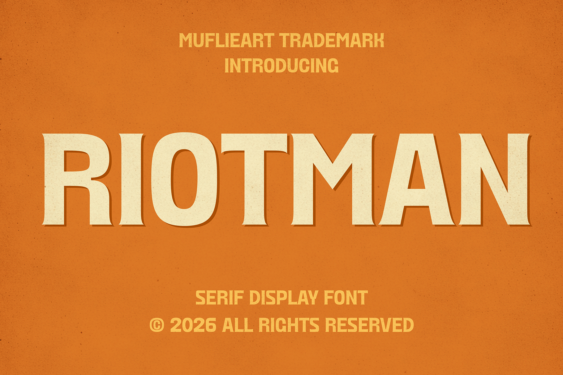 Riotman - Serif Display Font