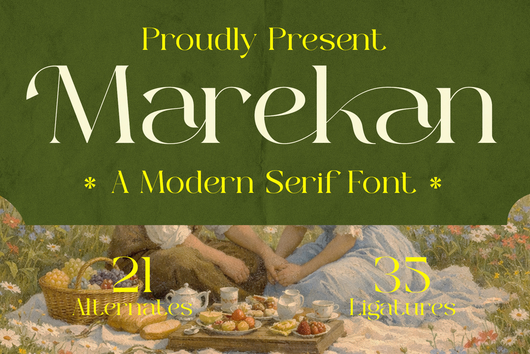 Marekan - Modern Serif Font