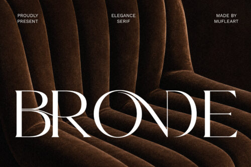 Bronde – Elegant Serif Font for Luxury Branding & Corporate Logo Design
